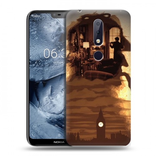 Дизайнерский пластиковый чехол для Nokia 6.1 Plus Шерлок