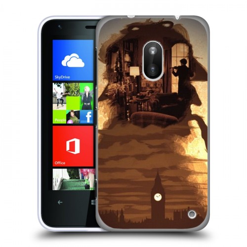 Дизайнерский пластиковый чехол для Nokia Lumia 620 Шерлок