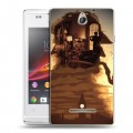 Дизайнерский пластиковый чехол для Sony Xperia E Шерлок