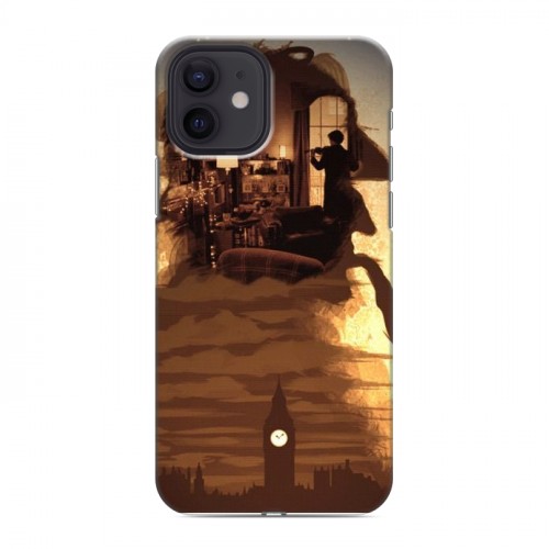 Дизайнерский силиконовый чехол для Iphone 12 Шерлок