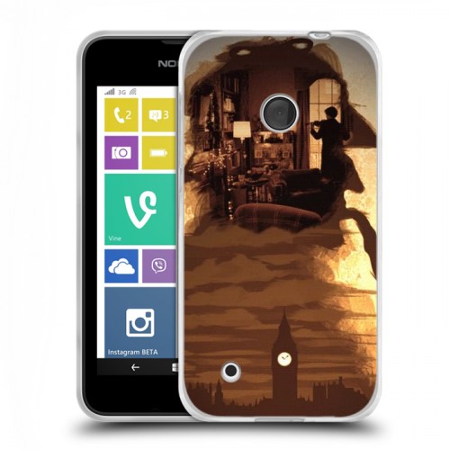 Дизайнерский пластиковый чехол для Nokia Lumia 530 Шерлок