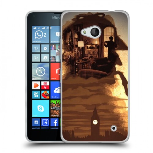 Дизайнерский пластиковый чехол для Microsoft Lumia 640 Шерлок