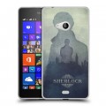 Дизайнерский пластиковый чехол для Microsoft Lumia 540 Шерлок