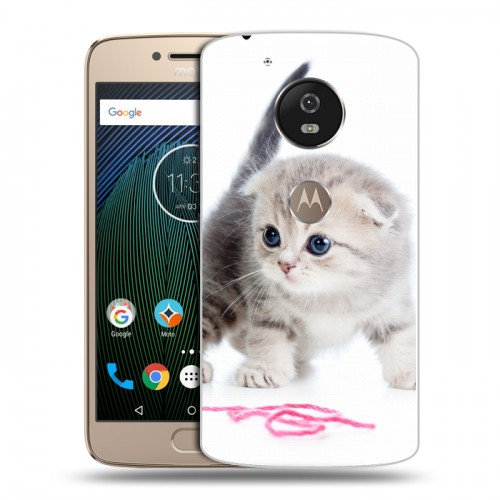 Дизайнерский силиконовый чехол для Motorola Moto G5s Котята