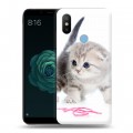 Дизайнерский силиконовый чехол для Xiaomi Mi A2 Котята