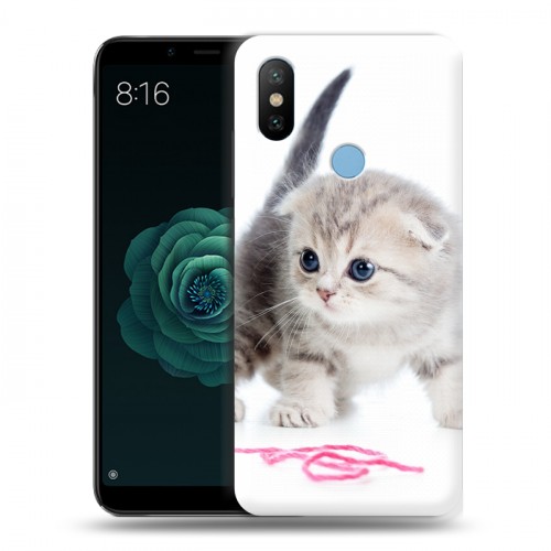 Дизайнерский силиконовый чехол для Xiaomi Mi A2 Котята