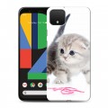 Дизайнерский пластиковый чехол для Google Pixel 4 XL Котята