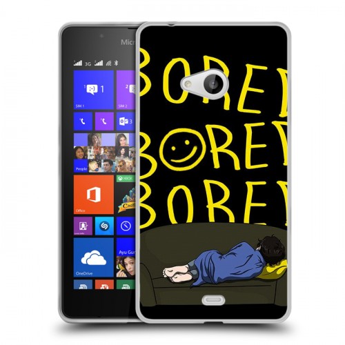 Дизайнерский пластиковый чехол для Microsoft Lumia 540 Шерлок