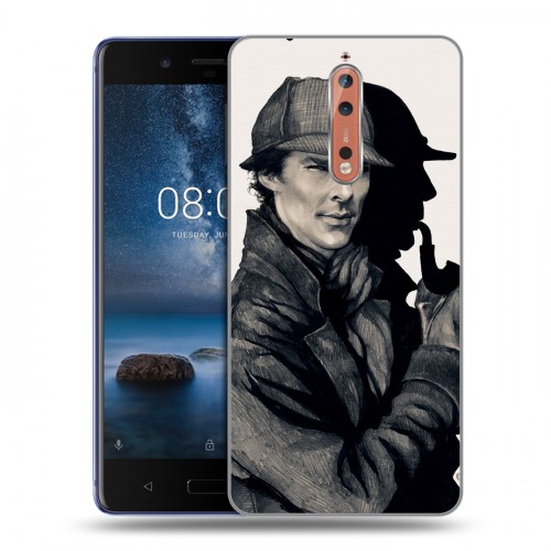 Дизайнерский пластиковый чехол для Nokia 8 Шерлок