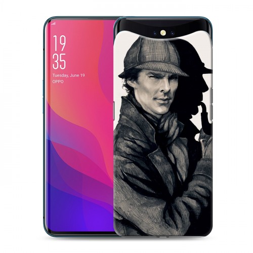 Дизайнерский силиконовый чехол для OPPO Find X Шерлок