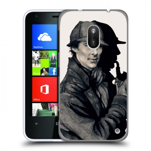 Дизайнерский пластиковый чехол для Nokia Lumia 620 Шерлок