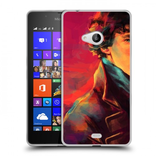 Дизайнерский пластиковый чехол для Microsoft Lumia 540 Шерлок