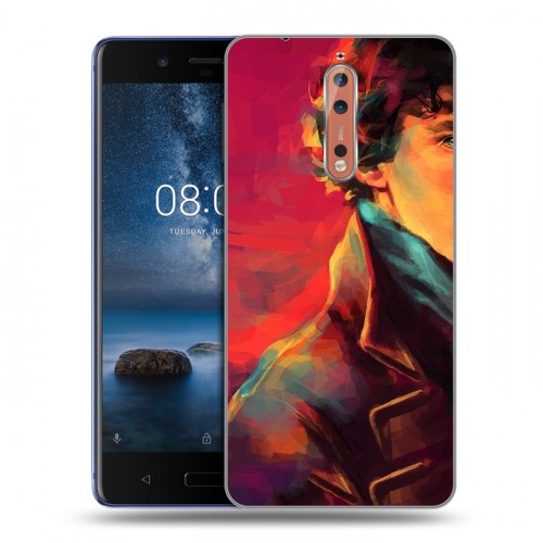 Дизайнерский пластиковый чехол для Nokia 8 Шерлок