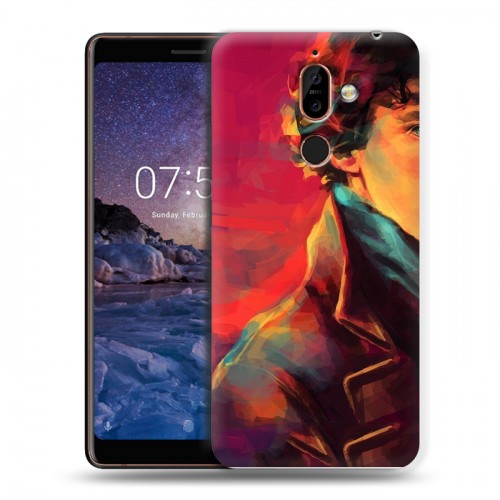 Дизайнерский пластиковый чехол для Nokia 7 Plus Шерлок