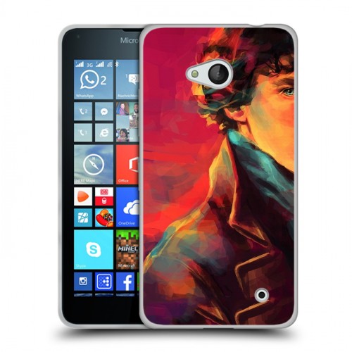 Дизайнерский пластиковый чехол для Microsoft Lumia 640 Шерлок