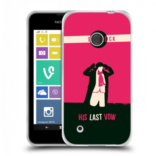 Дизайнерский пластиковый чехол для Nokia Lumia 530 Шерлок