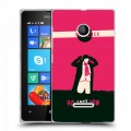 Дизайнерский пластиковый чехол для Microsoft Lumia 435 Шерлок