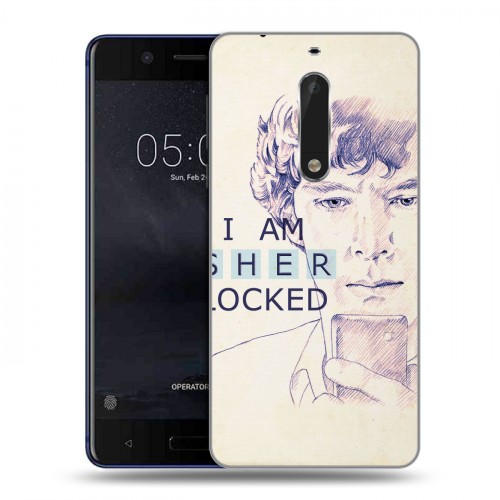 Дизайнерский пластиковый чехол для Nokia 5 Шерлок