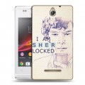 Дизайнерский пластиковый чехол для Sony Xperia E Шерлок