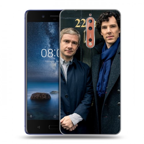 Дизайнерский пластиковый чехол для Nokia 8 Шерлок