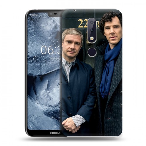 Дизайнерский пластиковый чехол для Nokia 6.1 Plus Шерлок