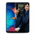 Дизайнерский пластиковый чехол для Samsung Galaxy A20s Шерлок