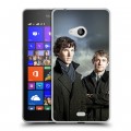 Дизайнерский пластиковый чехол для Microsoft Lumia 540 Шерлок