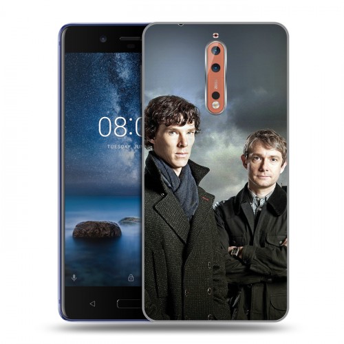 Дизайнерский пластиковый чехол для Nokia 8 Шерлок