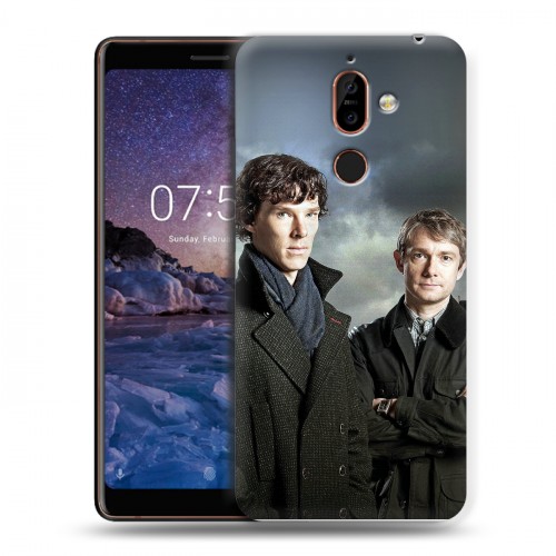 Дизайнерский пластиковый чехол для Nokia 7 Plus Шерлок