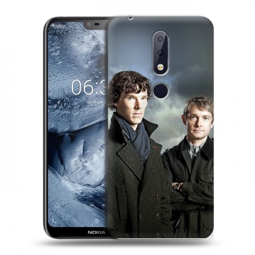 Дизайнерский пластиковый чехол для Nokia 6.1 Plus Шерлок