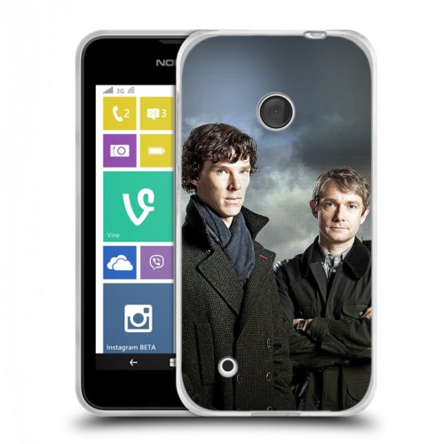 Дизайнерский пластиковый чехол для Nokia Lumia 530 Шерлок