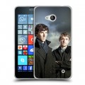 Дизайнерский пластиковый чехол для Microsoft Lumia 640 Шерлок