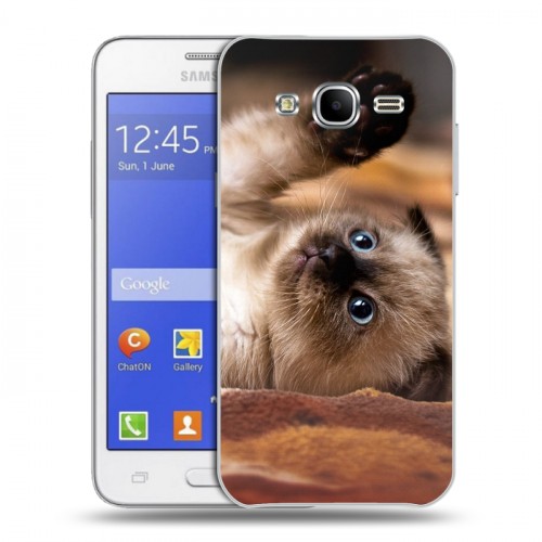 Дизайнерский силиконовый чехол для Samsung Galaxy J7 Котята