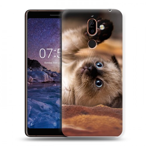 Дизайнерский пластиковый чехол для Nokia 7 Plus Котята