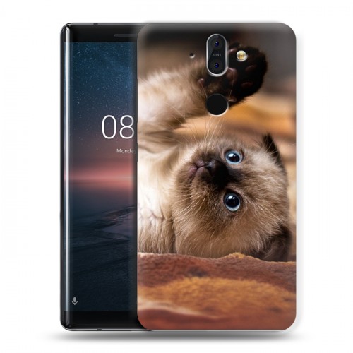 Дизайнерский пластиковый чехол для Nokia 8 Sirocco Котята