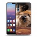 Дизайнерский силиконовый с усиленными углами чехол для Huawei P20 Pro Котята