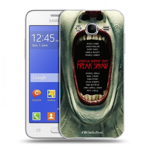 Дизайнерский пластиковый чехол для Samsung Galaxy J7 Американская история ужасов