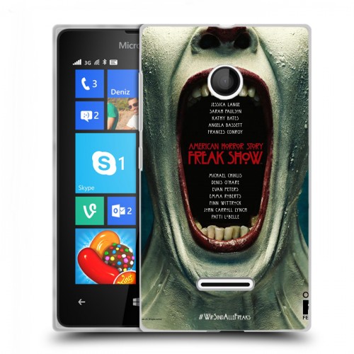 Дизайнерский пластиковый чехол для Microsoft Lumia 435 Американская история ужасов