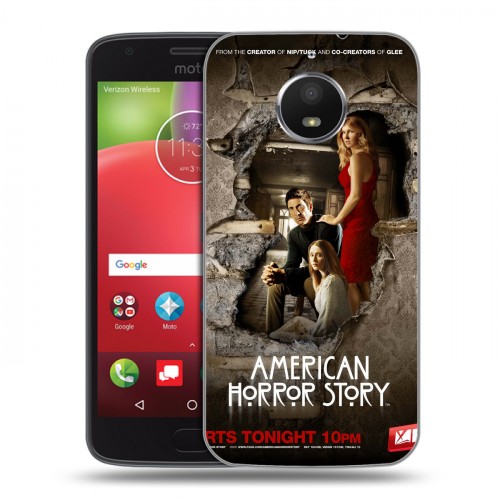 Дизайнерский силиконовый чехол для Motorola Moto E4 Plus Американская история ужасов