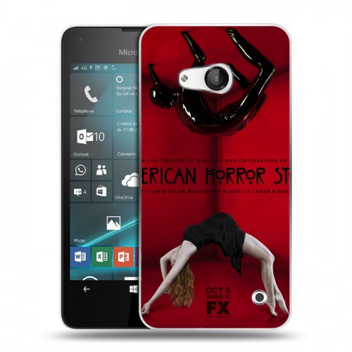 Дизайнерский пластиковый чехол для Microsoft Lumia 550 Американская история ужасов