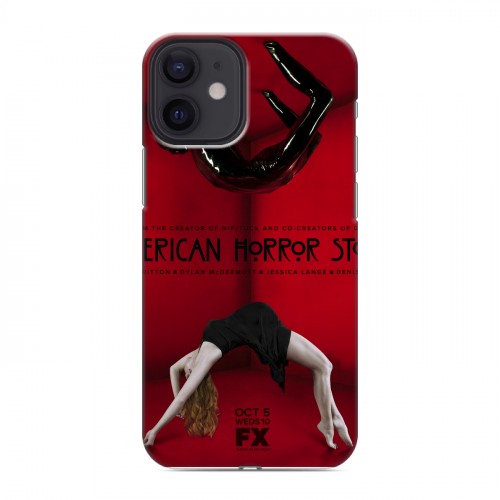 Дизайнерский силиконовый с усиленными углами чехол для Iphone 12 Mini Американская история ужасов
