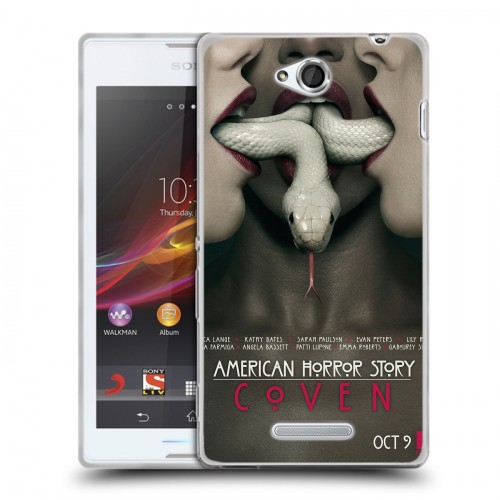 Дизайнерский пластиковый чехол для Sony Xperia C Американская история ужасов