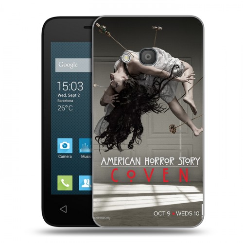 Дизайнерский силиконовый чехол для Alcatel One Touch Pixi 4 (4) Американская история ужасов