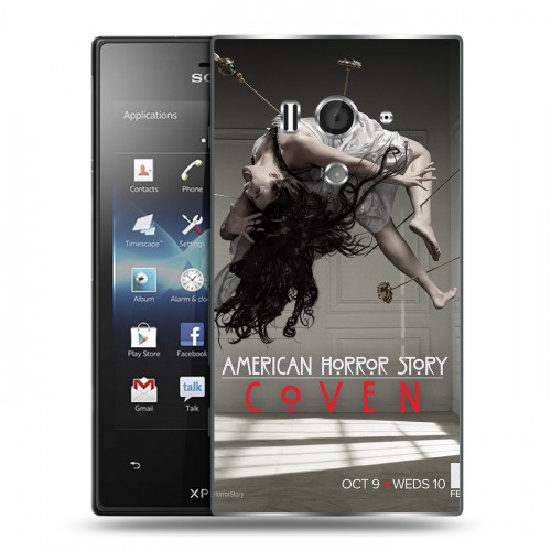 Дизайнерский пластиковый чехол для Sony Xperia acro S Американская история ужасов