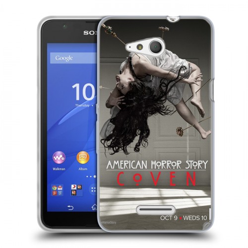 Дизайнерский пластиковый чехол для Sony Xperia E4g Американская история ужасов