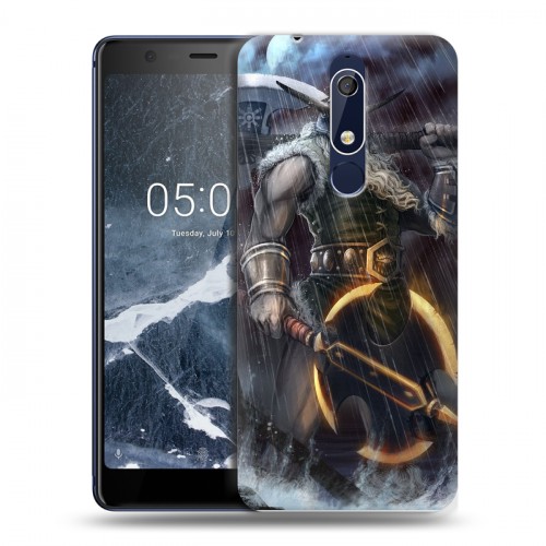 Дизайнерский пластиковый чехол для Nokia 5.1 Викинги