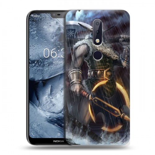 Дизайнерский пластиковый чехол для Nokia 6.1 Plus Викинги