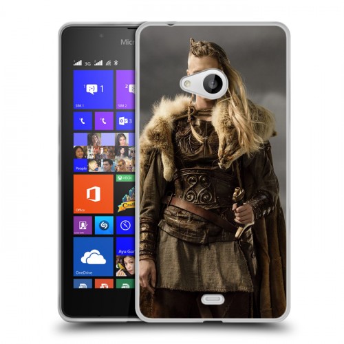 Дизайнерский пластиковый чехол для Microsoft Lumia 540 Викинги