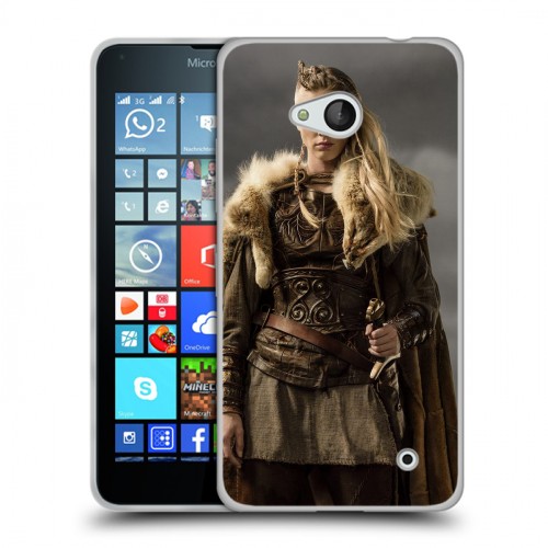 Дизайнерский пластиковый чехол для Microsoft Lumia 640 Викинги