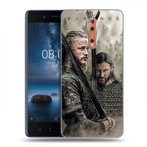 Дизайнерский пластиковый чехол для Nokia 8 Викинги